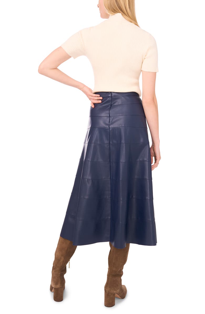 1.STATE Seamed Faux Leather Skirt, Alternate, color, Midnight Sky