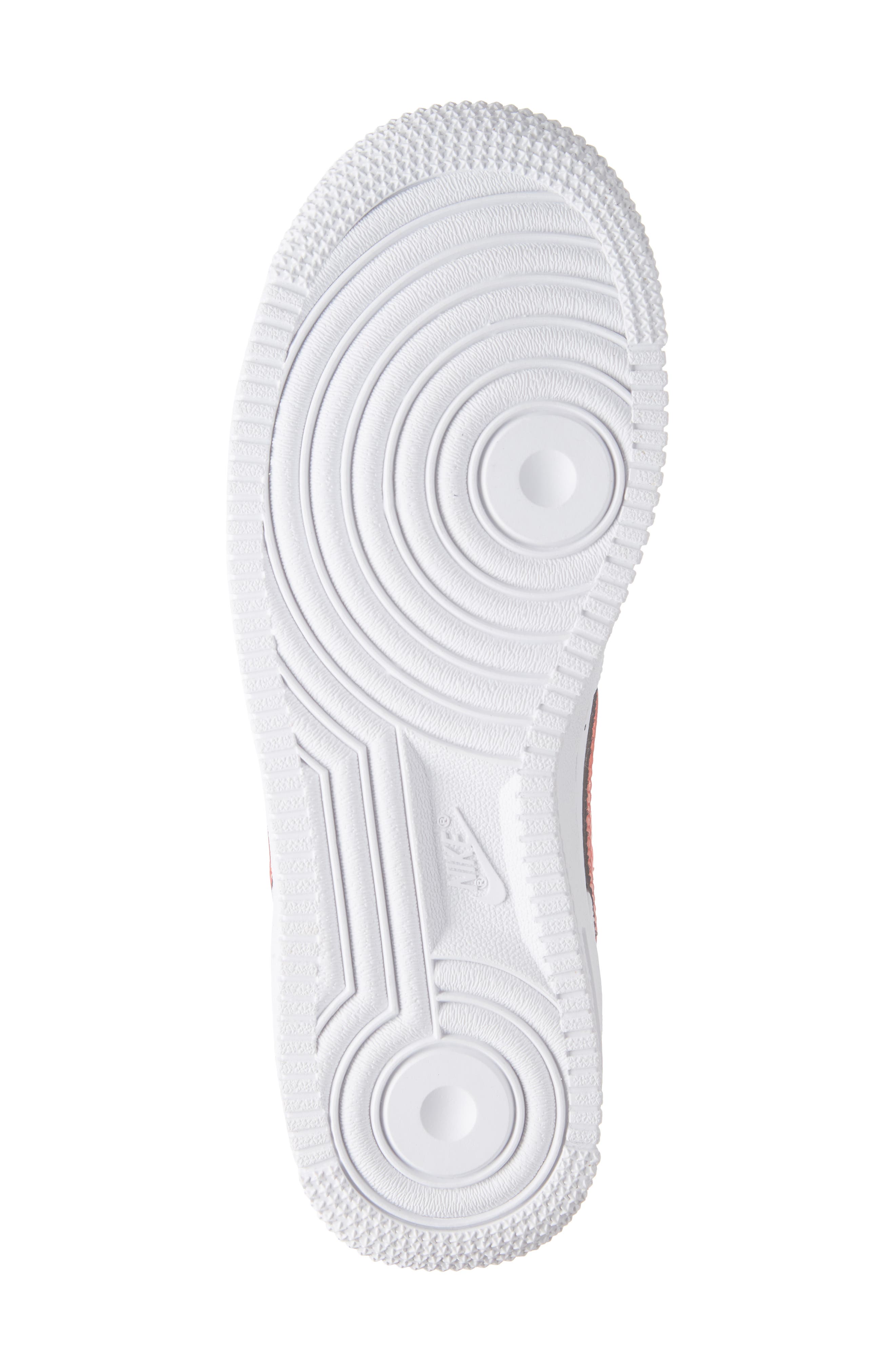 Kids' Air Force 1 LV8 Sneaker, Alternate, color, WHITE/ CRIMSON/ BLACK