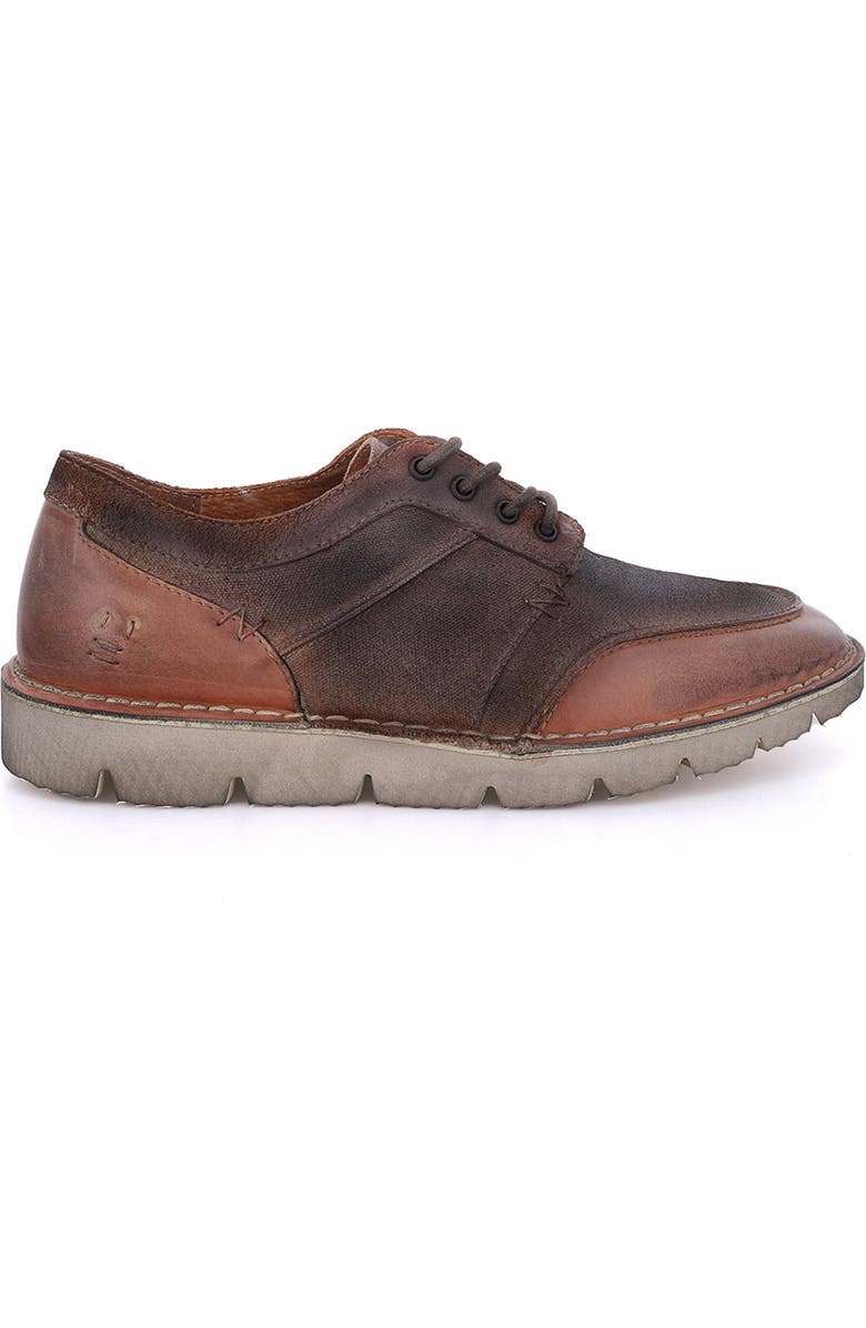 ROAN Fenton Sneaker, Alternate, color, Pecan Mixed Materials Handdyed