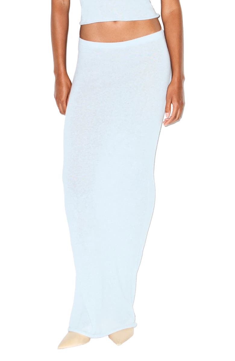 SKIMS Cashmere Maxi Skirt, Main, color, Pearl