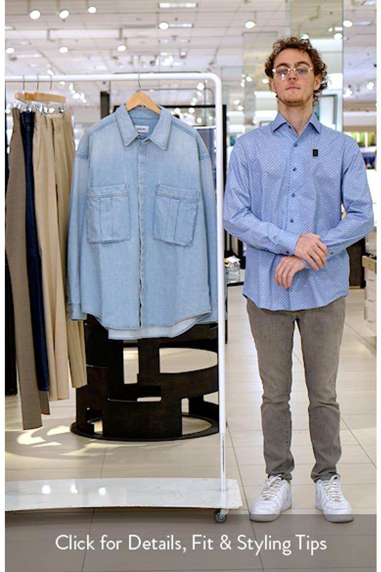 Clark Denim Button-Up Shirt Jacket video