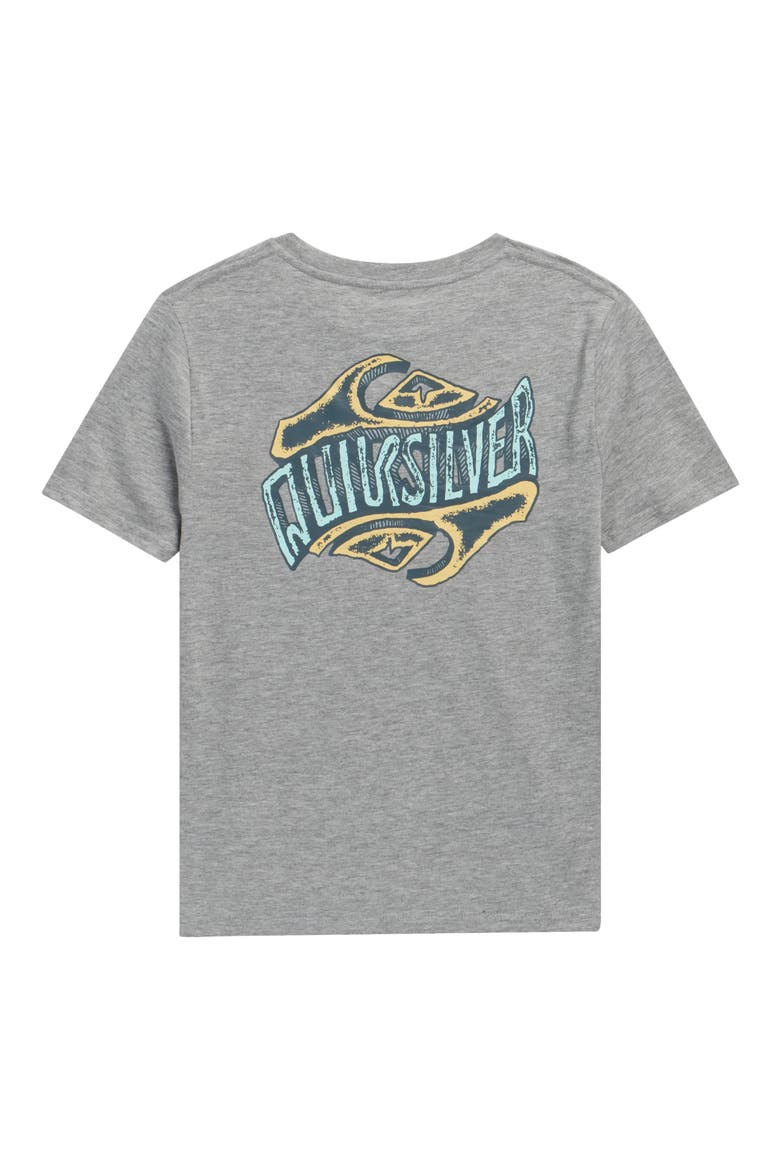 Kids' Three Deep Graphic T-Shirt, Alternate, color, GREY HEATHER