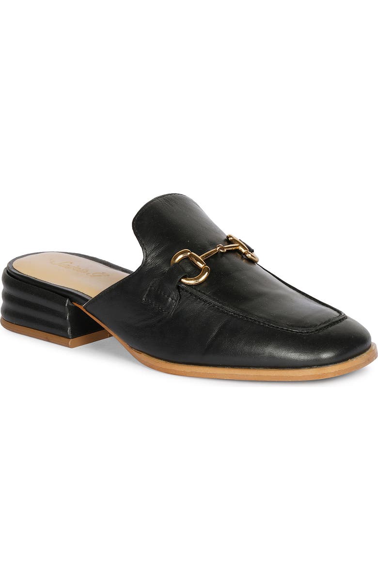 SAINT G Savannah Moc Toe Loafer Mule, Main, color, Black