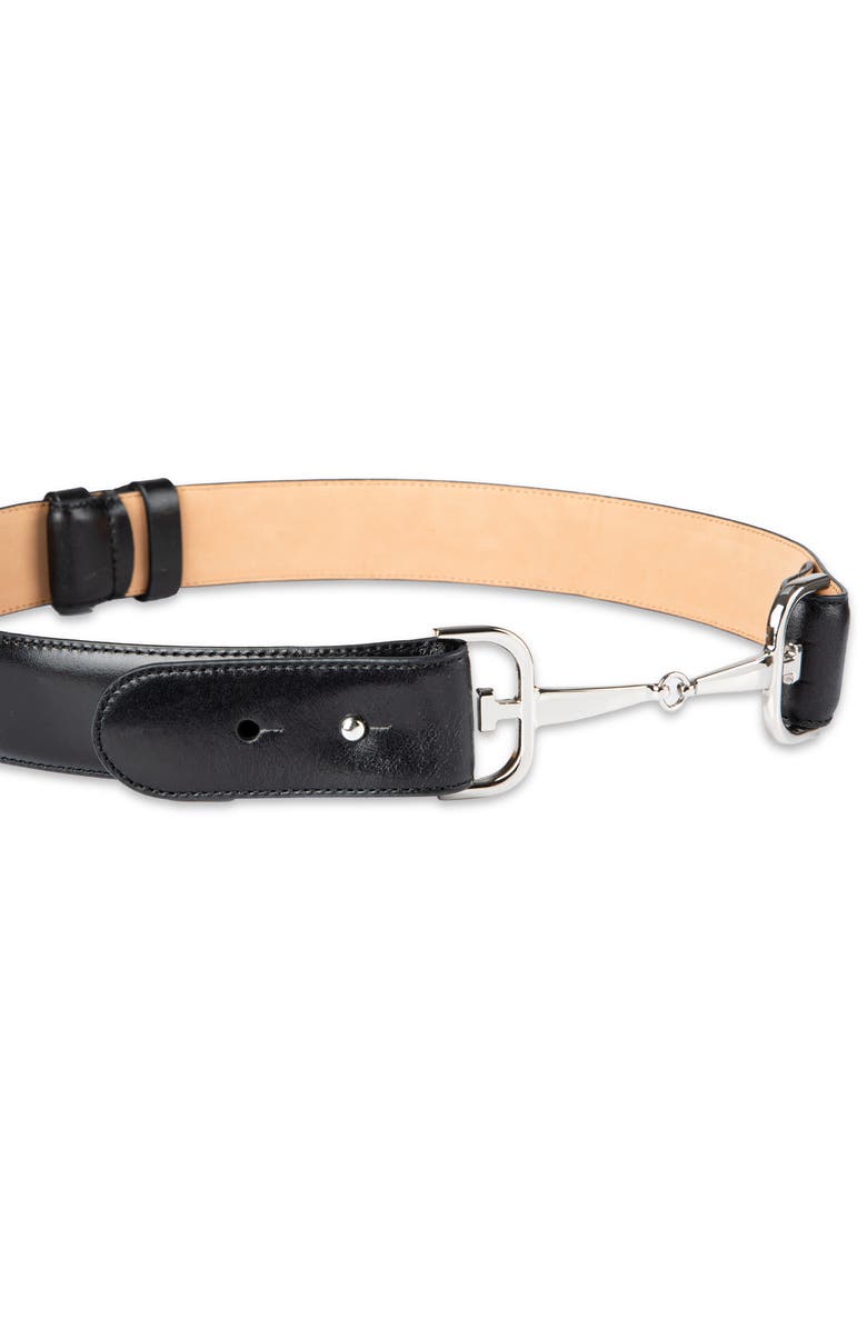 Sam Edelman Horsebit Buckle Leather Belt, Alternate, color, 