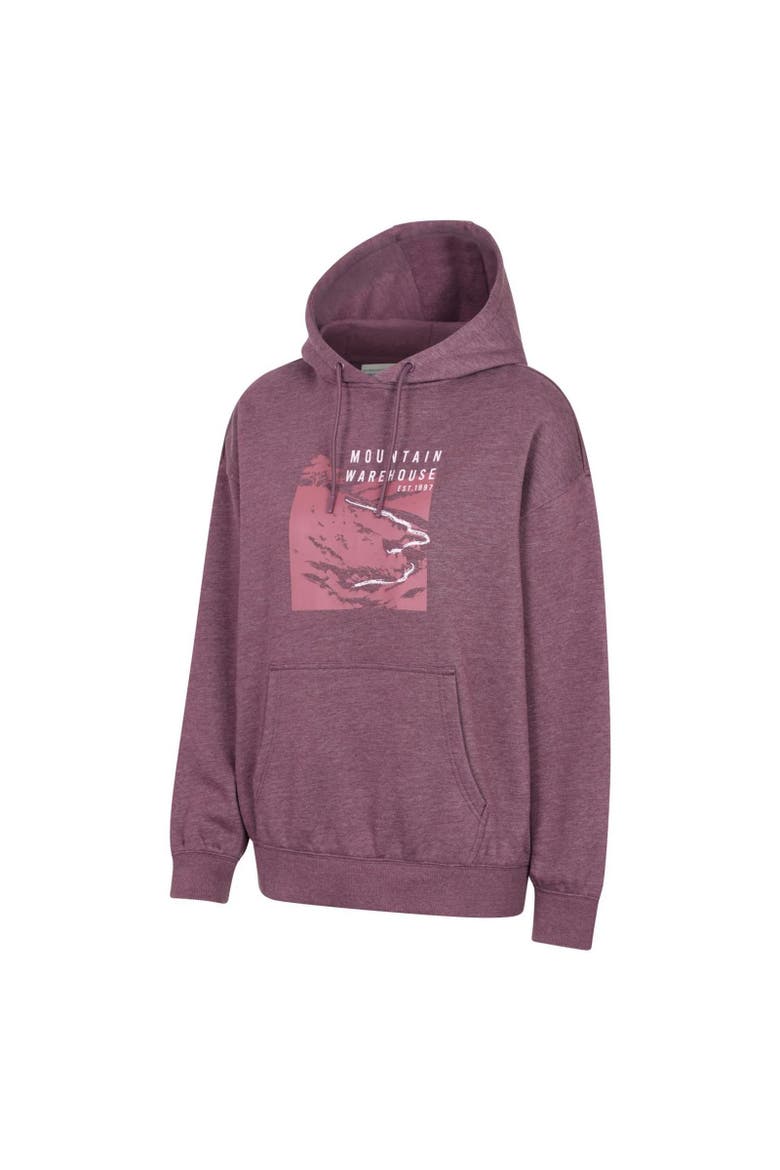Winding Trek Relaxed Fit Hoodie, Alternate, color, Burgundy