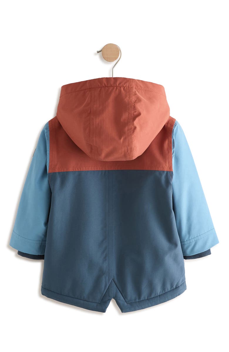 NEXT Kids' Colorblock Hooded Jacket, Alternate, color, Multi Blue