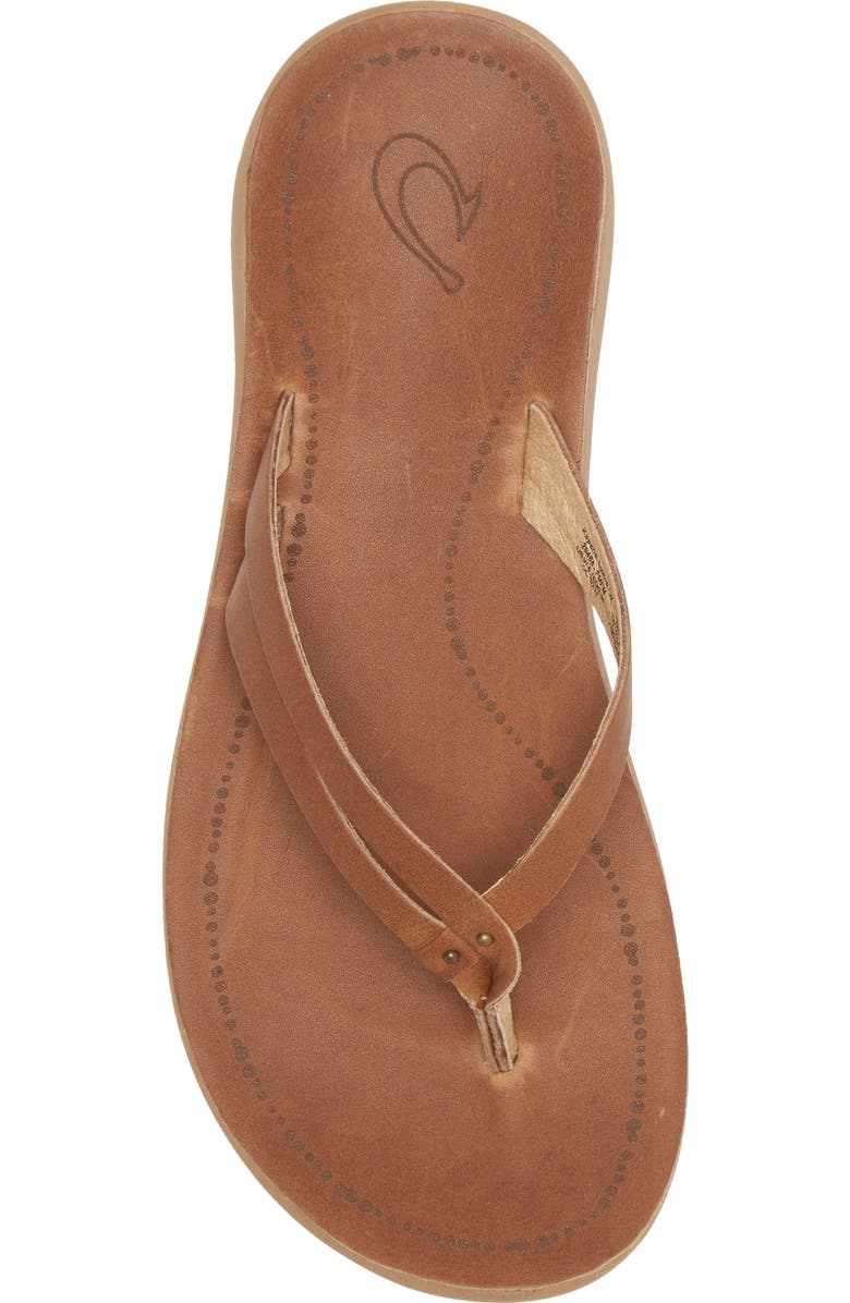 OluKai Kapehe Luana Flip Flop, Alternate, color, Sahara / Sahara
