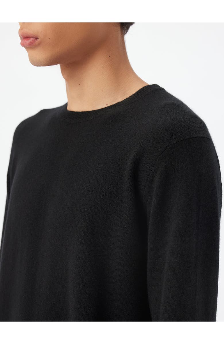 Gobi Cashmere Timeless Crewneck Cashmere Sweater, Alternate, color, Black