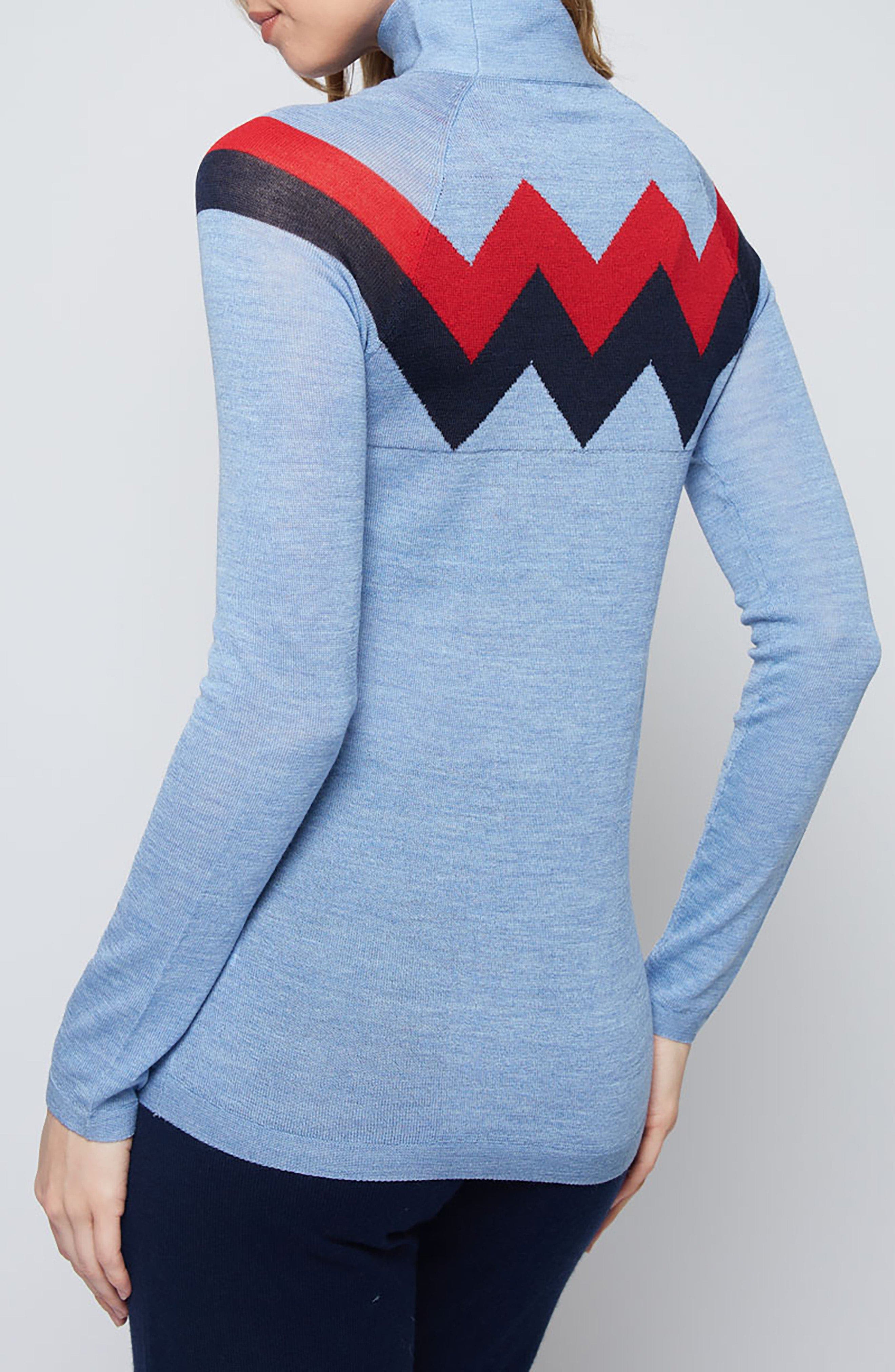 CHEVRON MOCK NECK SWEATER - image 4