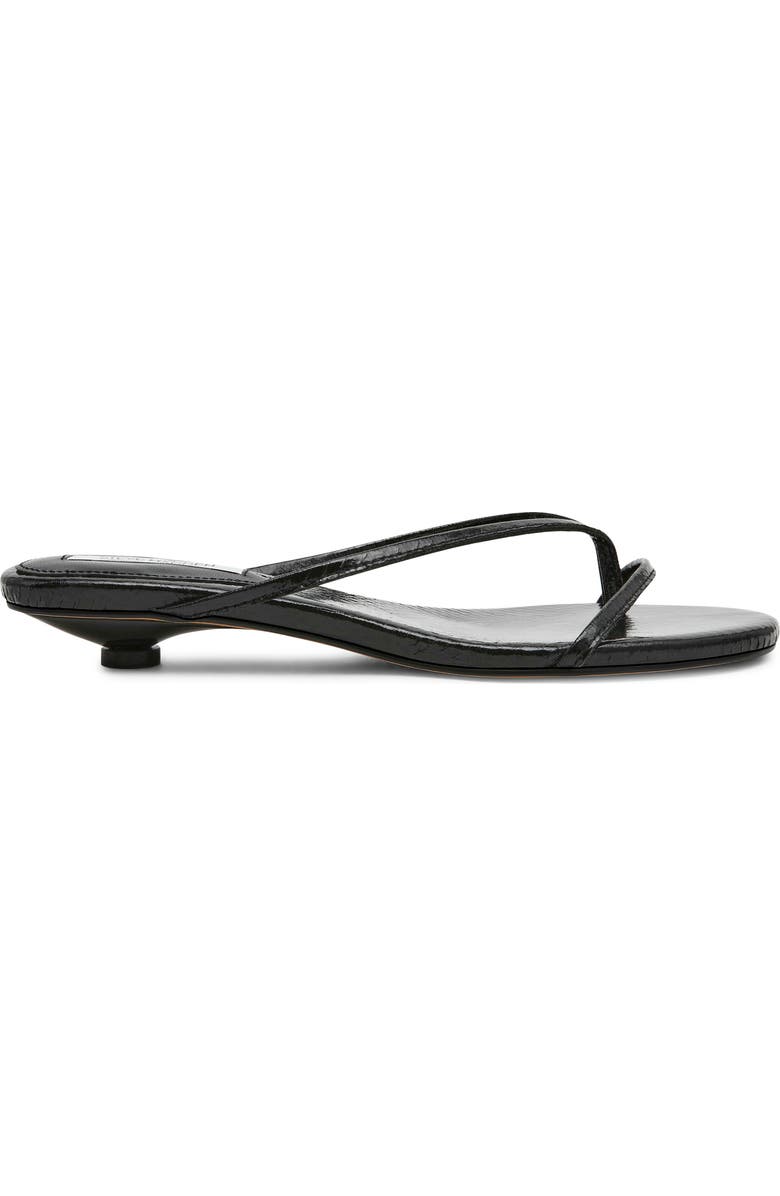 Steve Madden Terry Kitten Heel Flip Flop, Alternate, color, Black Snake
