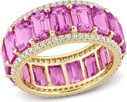 Julianna B. Gemstone & Diamond Eternity Ring 14k