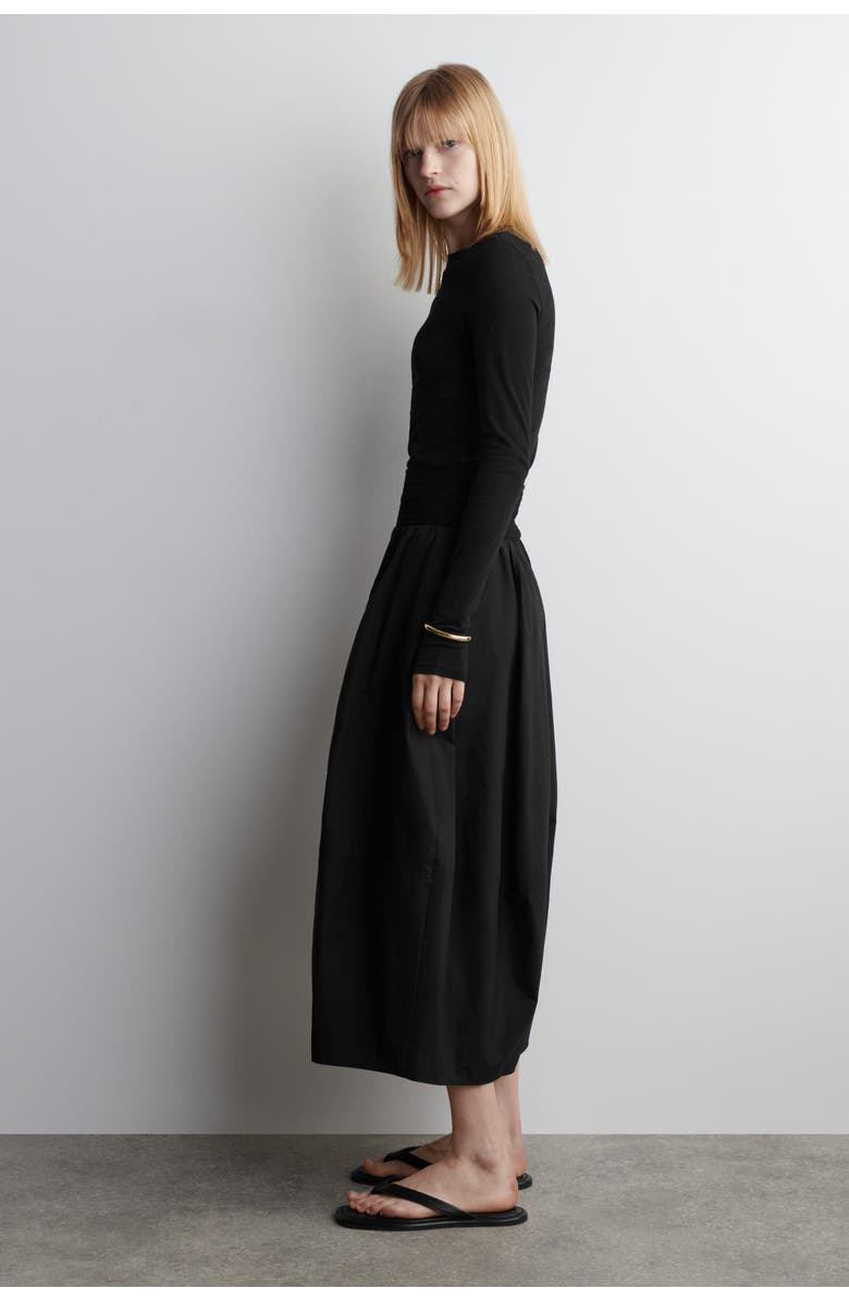 COS Slim Lightweight Long-Sleeved Top, Alternate, color, Black