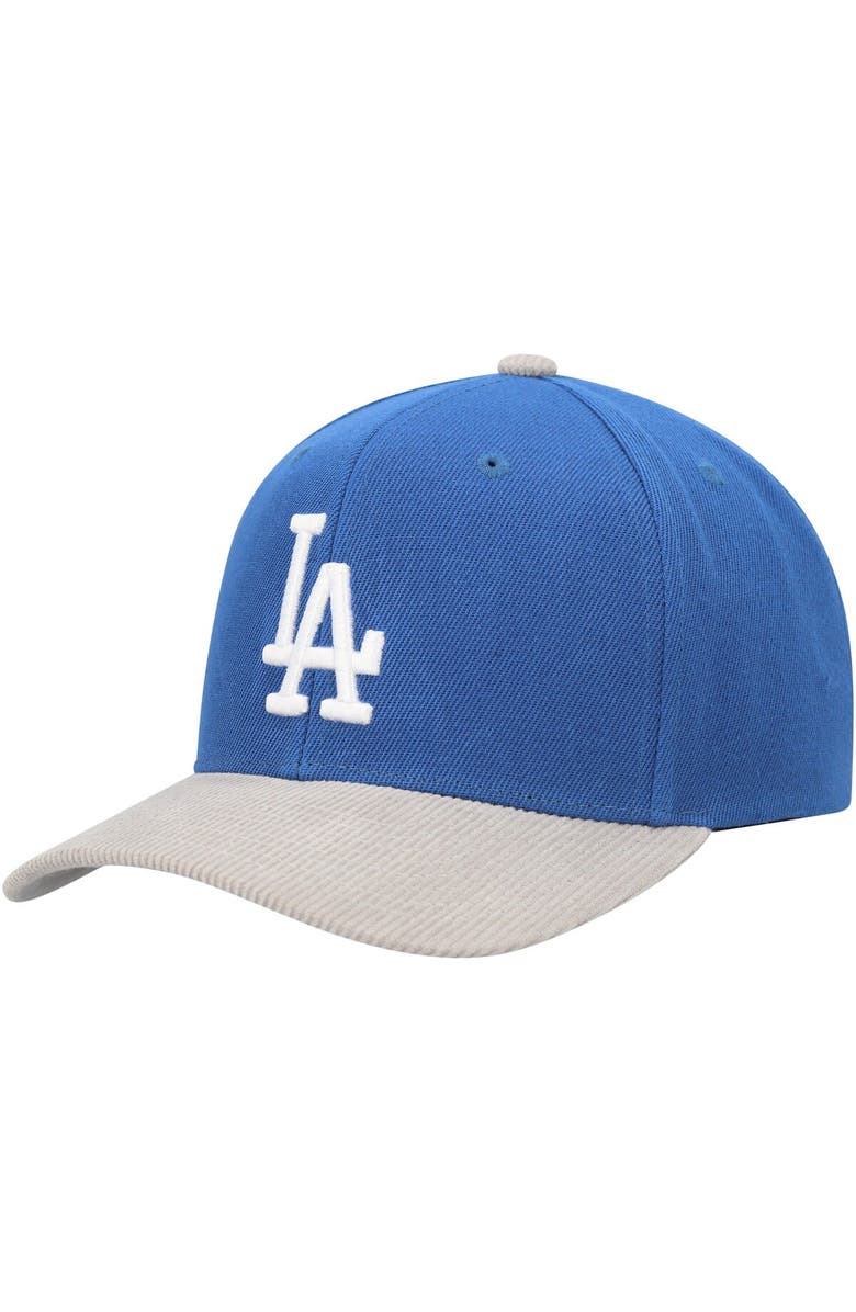 Mitchell & Ness Men's Mitchell & Ness Royal Los Angeles Dodgers Corduroy Pro Snapback Hat, Main, color, Royal