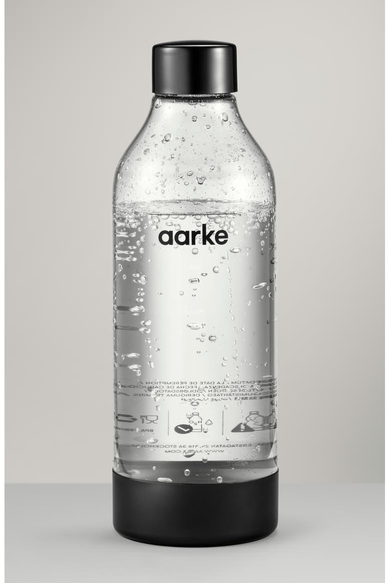 Water Bottle, Alternate, color, BLACK CHROME