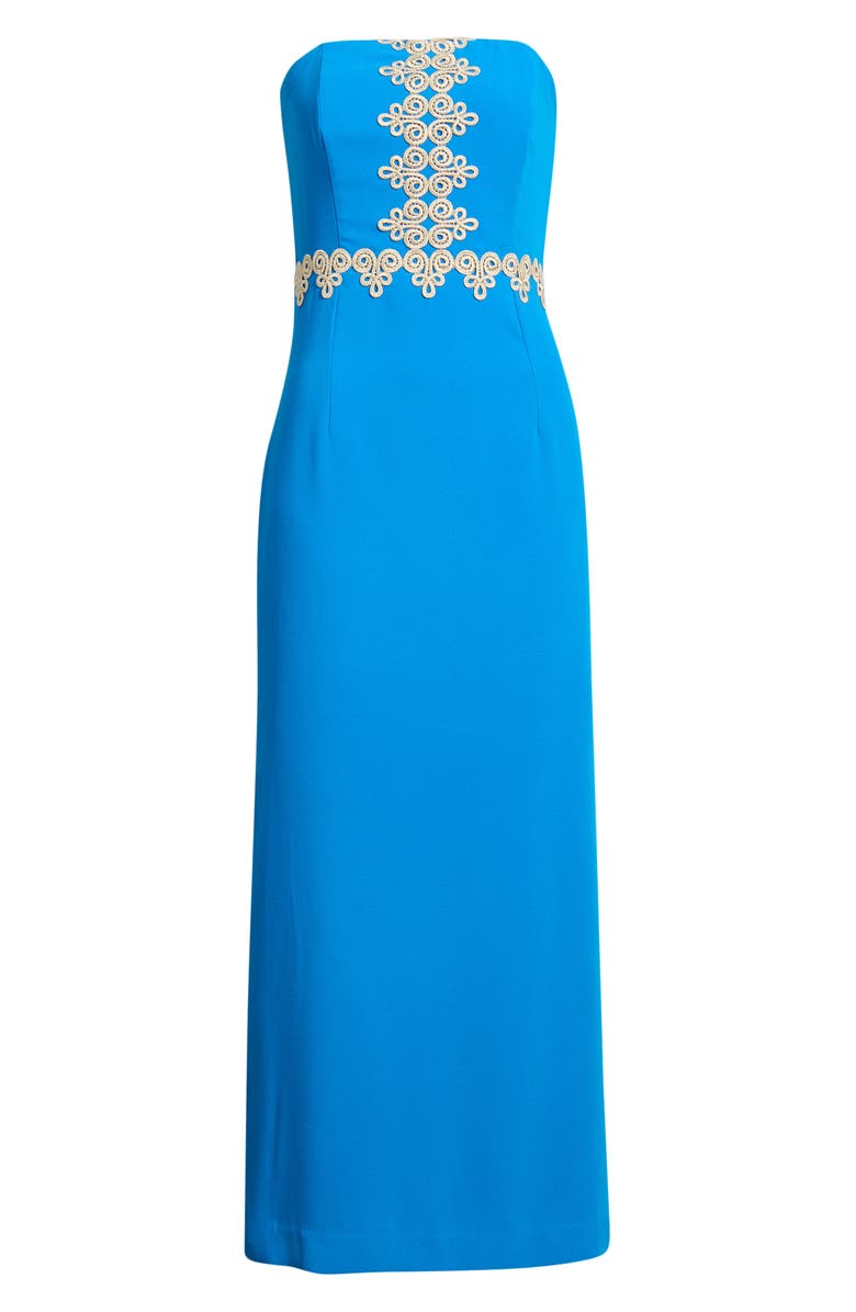 Lilly Pulitzer<sup>®</sup> Kristella Strapless Maxi Dress, Main, color, Nassau Blue