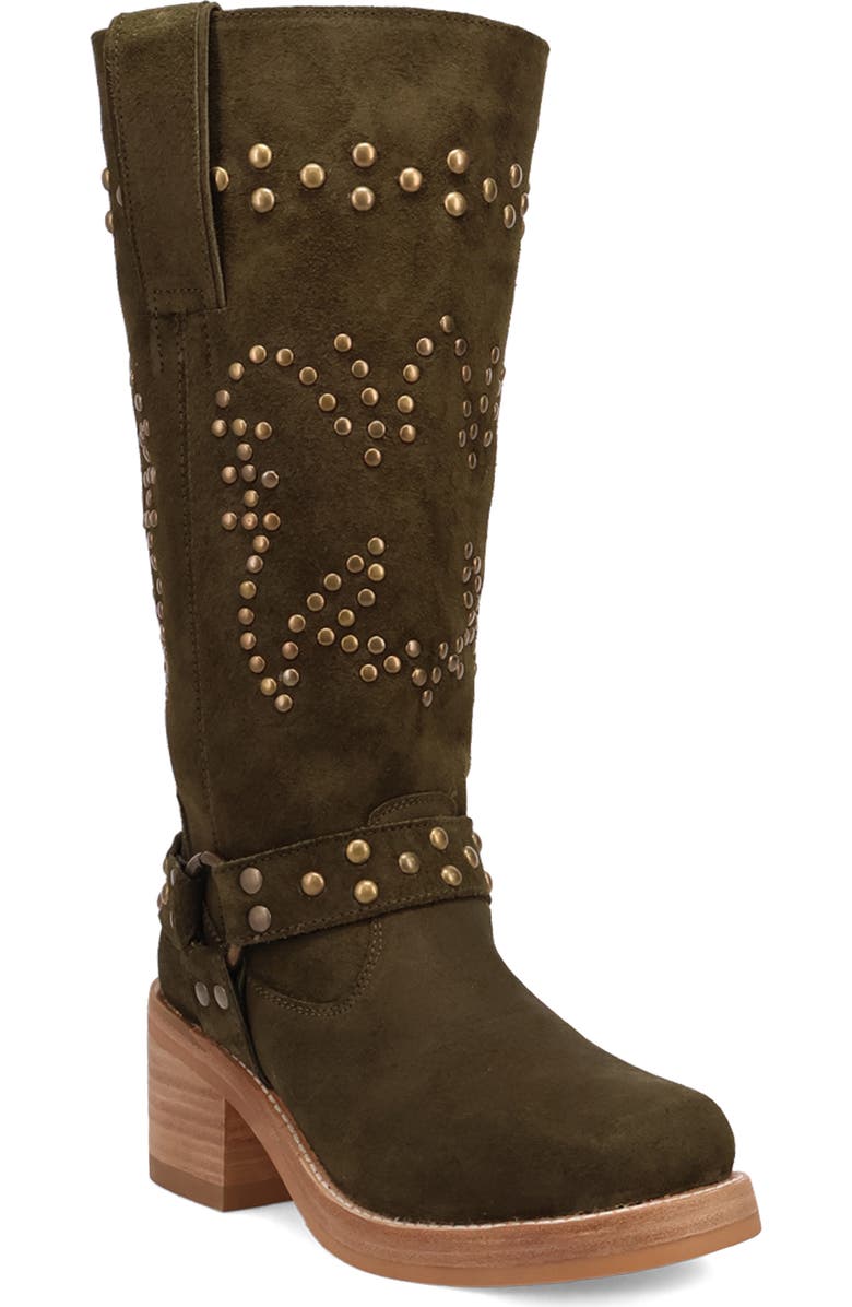 Dingo Troubadour Platform Boot, Main, color, Olive