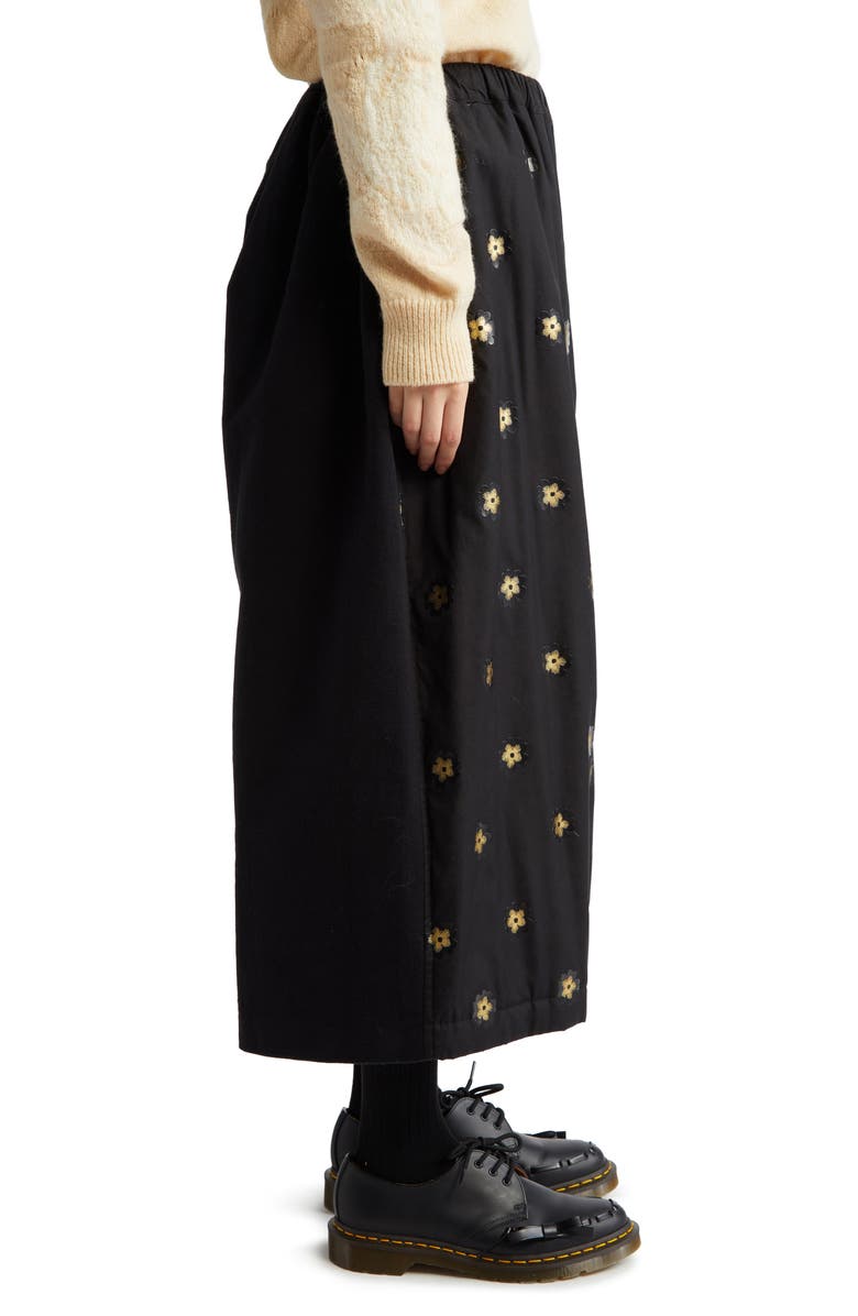 Tao Comme des Garçons Floral Embellished Crop Pants, Alternate, color, 