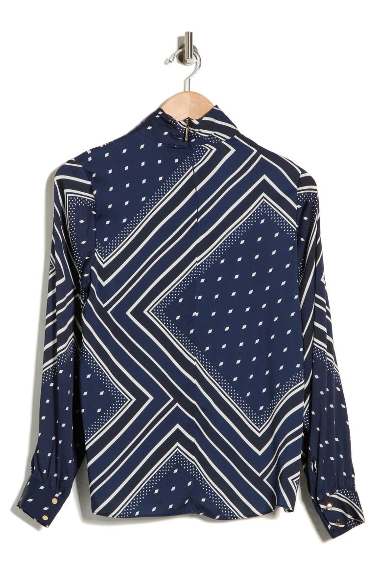 Elie Tahari The Jaden Silk Blend Top, Alternate, color, Diamond Rain