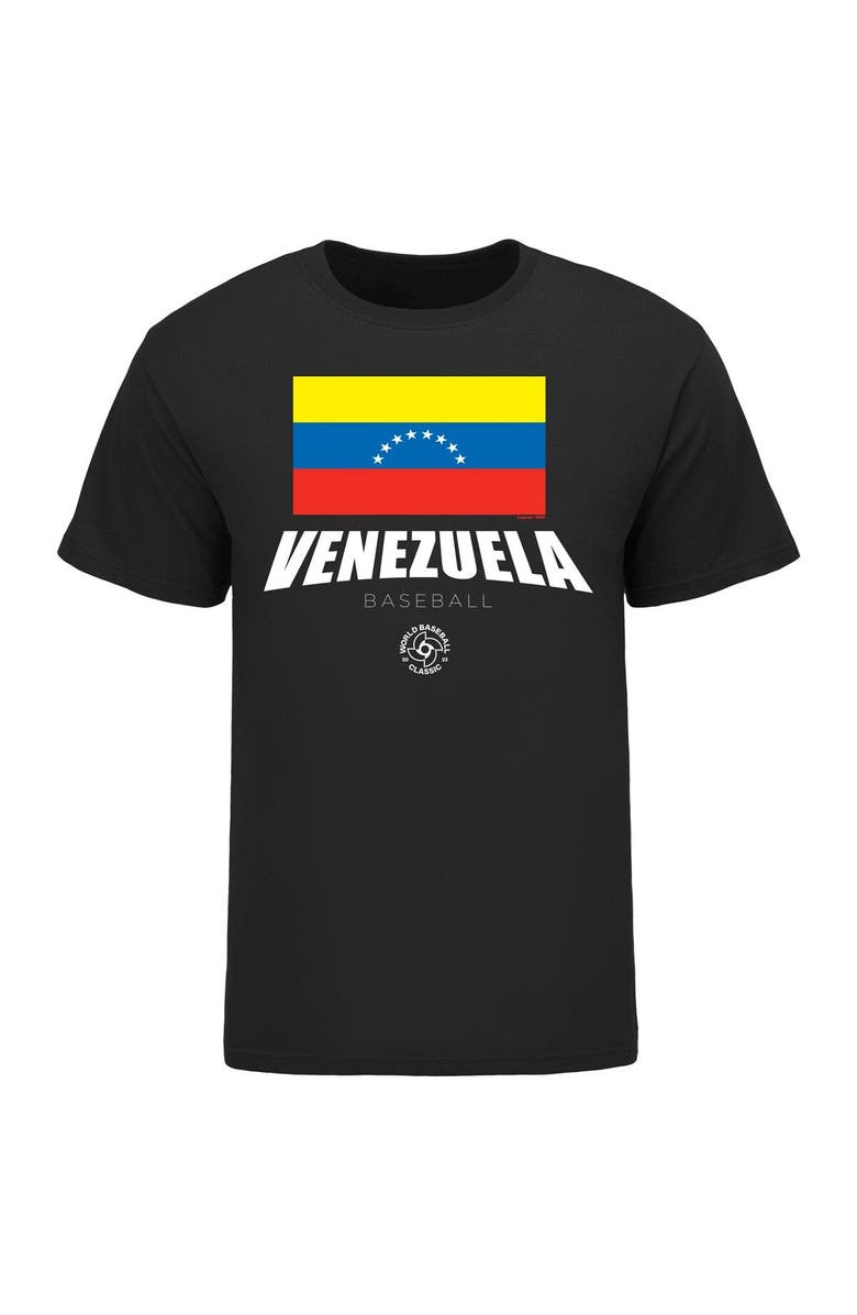 Legends Merchandise Men's LEGENDS Black Venezuela Baseball 2023 World Baseball Classic Federation T-Shirt, Alternate, color, 