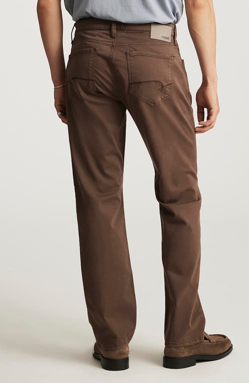 Mavi Jeans Zach Straight Leg Twill Pants In Brown