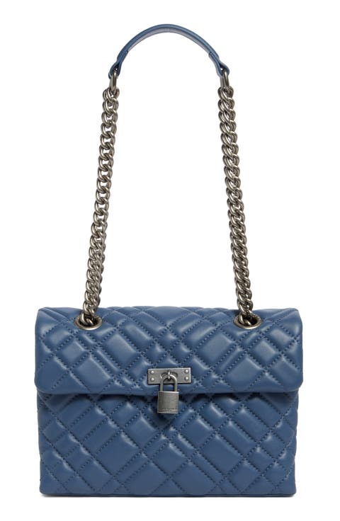 Large Brixton Lock Leather Shoulder Bag