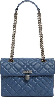 Kurt Geiger London Large Brixton Lock Leather Shoulder Bag