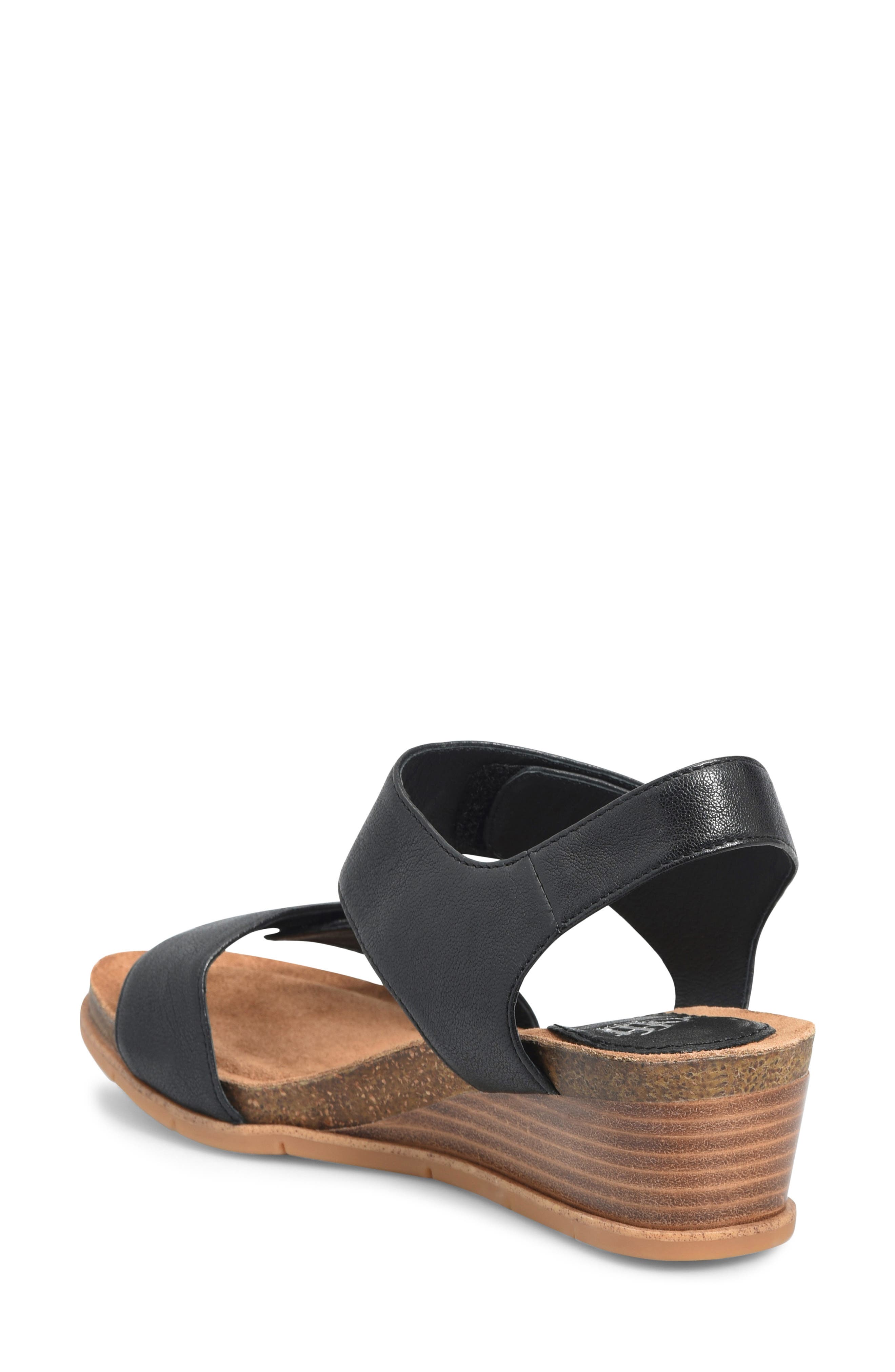 Söfft Verdi II Wedge Sandal, Alternate, color, Black