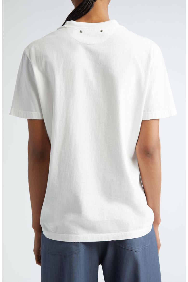 Distressed Cotton T-Shirt, Alternate, color, VINTAGE WHITE