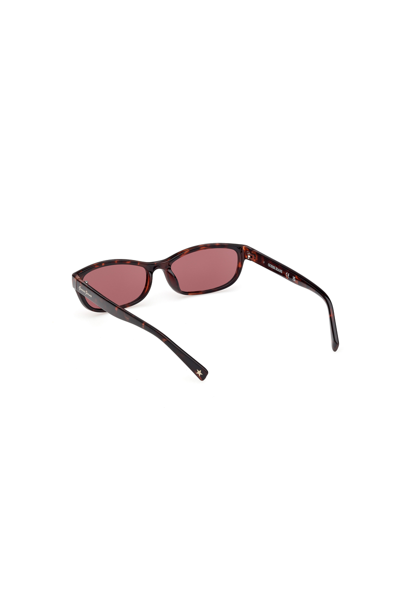Slim Oval Acetate Sunglasses, Alternate, color, Dark Havana / Bordeaux