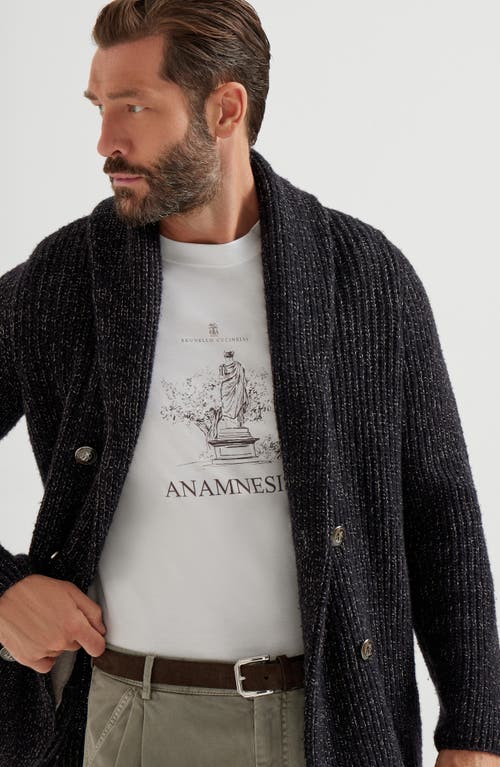 Brunello Cucinelli Statue-print T-shirt In White