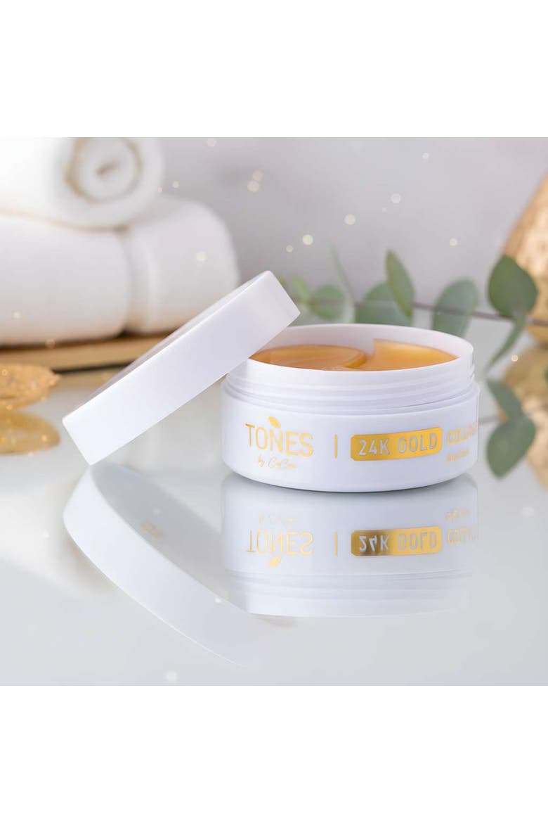 24K Gold Collagen Eye Mask Anti-Aging & Hydrating 84g/60pcs, Alternate, color, with golden words
