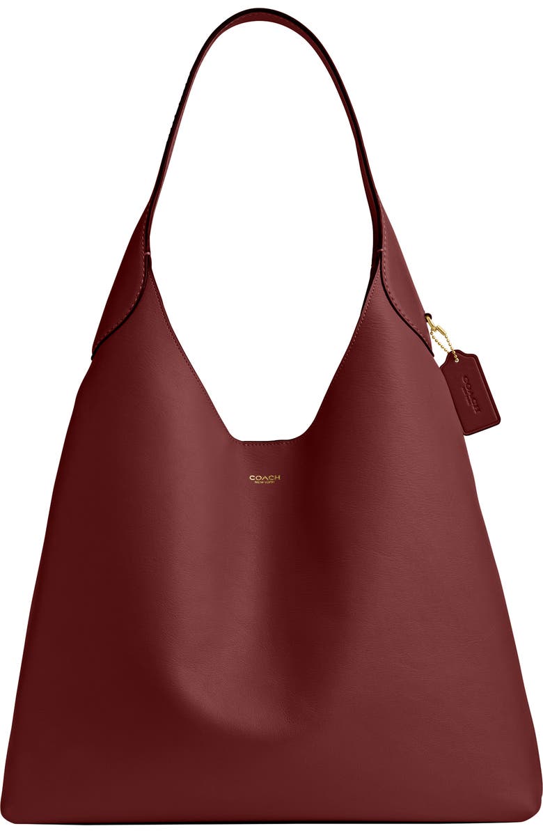COACH Brooklyn 39 Shoulder Bag, Main, color, Dark Ruby