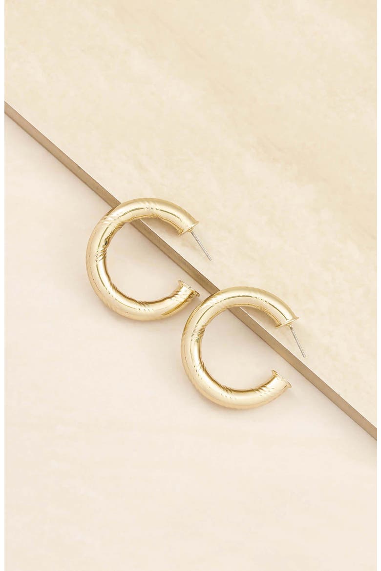 Hoop Earrings, Alternate, color, GOLD