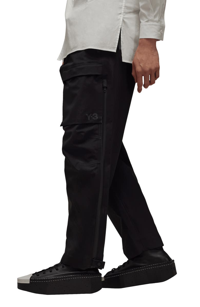 Y-3 Belted Gore-Tex<sup>®</sup> Hardshell Recycled Polyamide Cargo Pants, Alternate, color, 