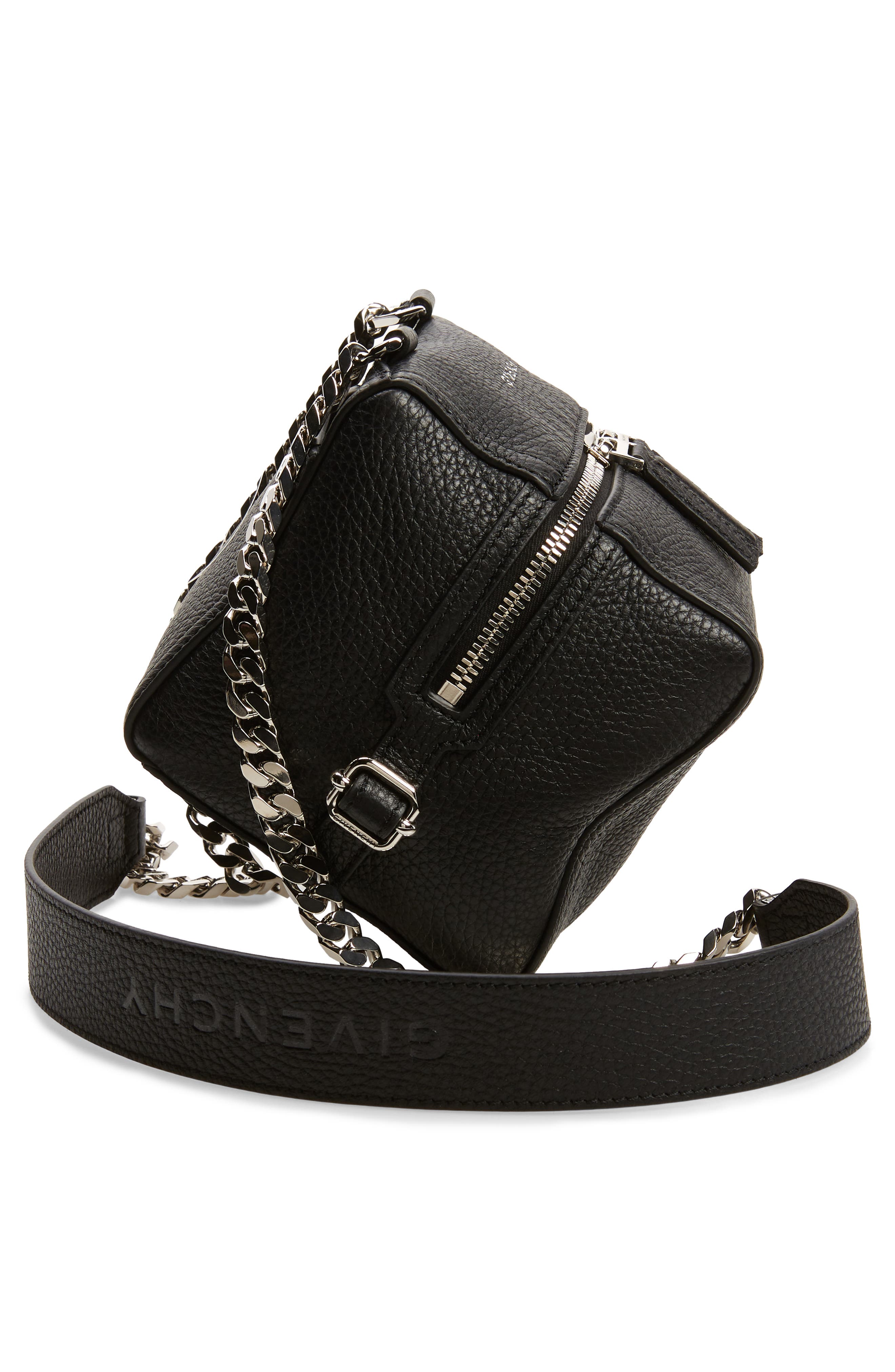 Givenchy Mini Pandora Leather Crossbody Bag, Alternate, color, 