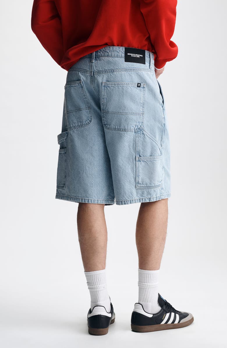 Brooklyn Industries Williamsburg Relaxed Fit Cotton Denim Carpenter Shorts, Alternate, color, 
