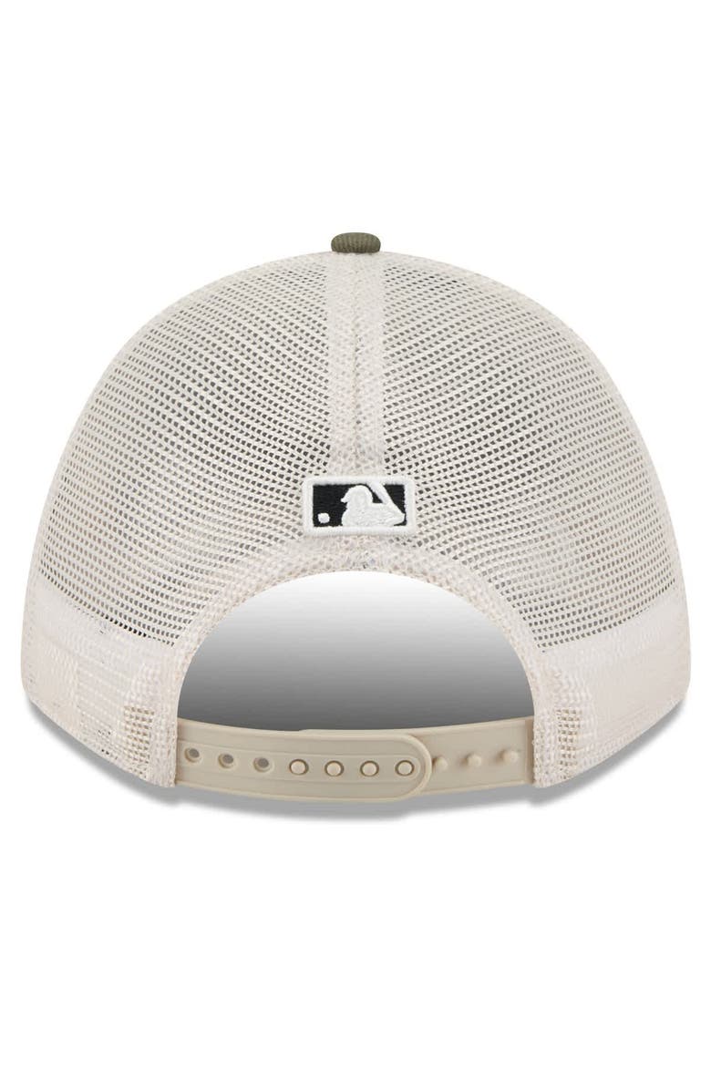 New Era Men's New Era Light Beige/Olive Pittsburgh Pirates 2025 Armed Forces Day 9FORTY M-Crown A-Frame Adjustable Hat, Alternate, color, Light Beige
