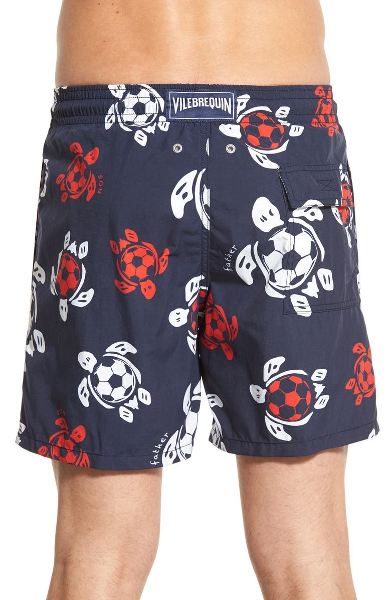 Vilebrequin 'Moorea - Soccer Turtles' Swim Trunks, Alternate, color, 