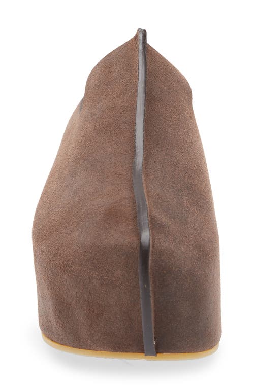 Jw Anderson Plateau-mules Aus Wildleder 50mm In Burgundy