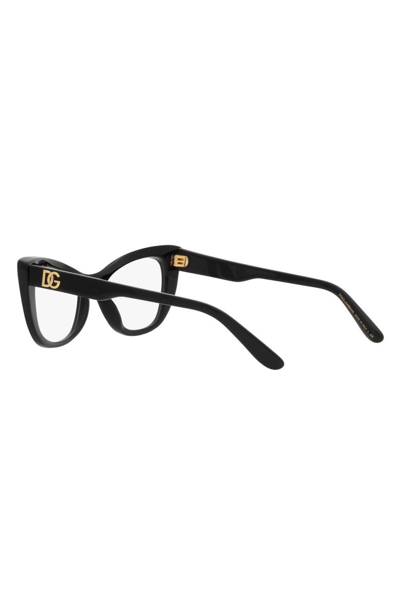 Dolce&Gabbana 54mm Cat Eye Optical Glasses, Alternate, color, 