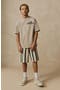 Kids' Oversize LA Graphic T-Shirt & Stripe Drawstring Shorts Set