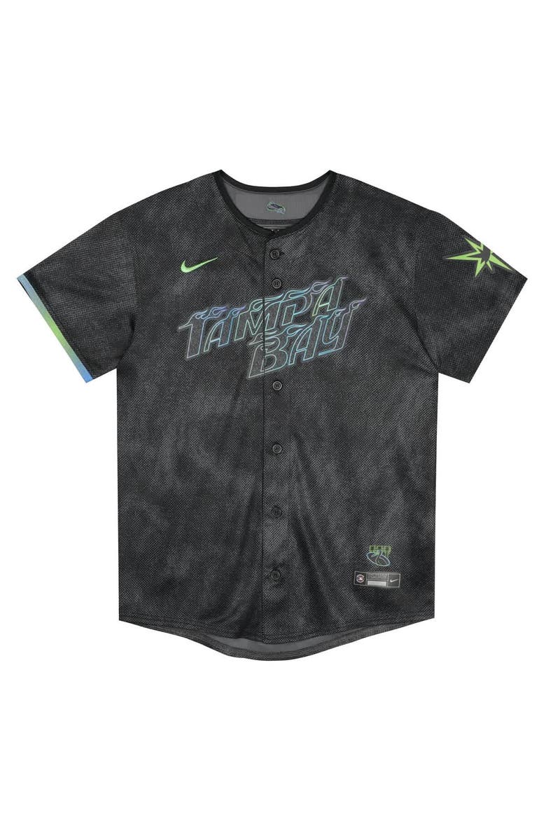 Preschool Nike  Black Tampa Bay Rays City Connect Jersey, Alternate, color, Black