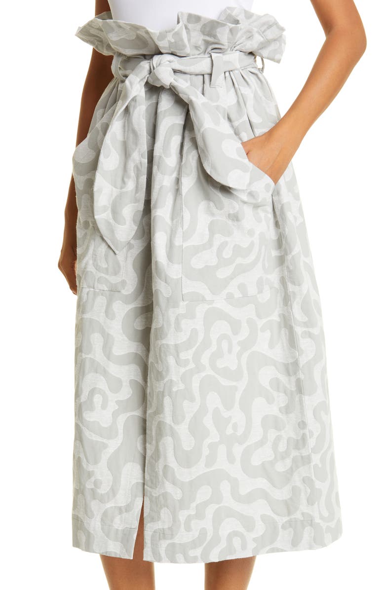 Mara Hoffman Kayleen Abstract Print Jacquard Organic Cotton Skirt, Alternate, color, 
