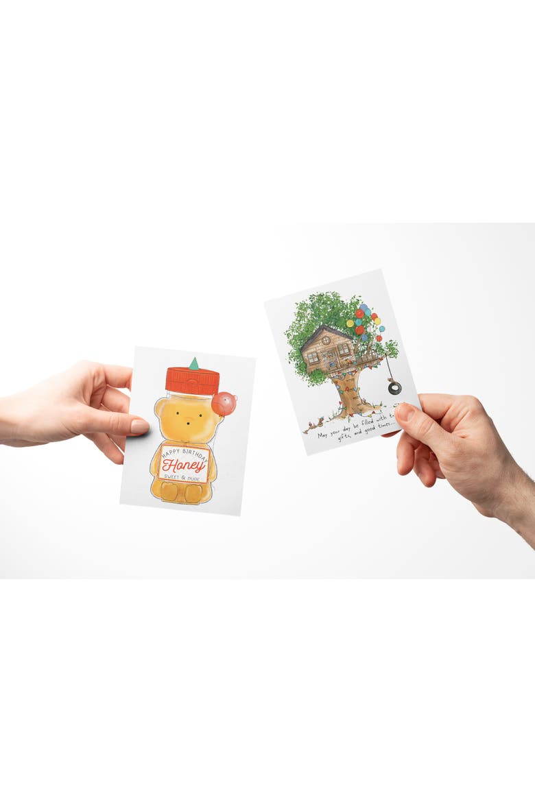 Birthday Greeting Card Pack (3ct) "Treehouse, Pennant, Honey", Alternate, color, Multi-Pack