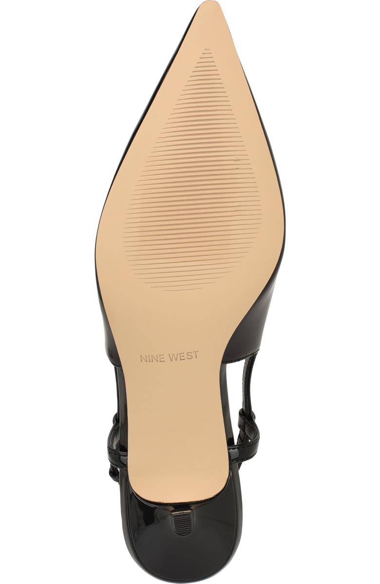 Nine West Amayo Slingback Pointed Toe Kitten Heel Pump, Alternate, color,