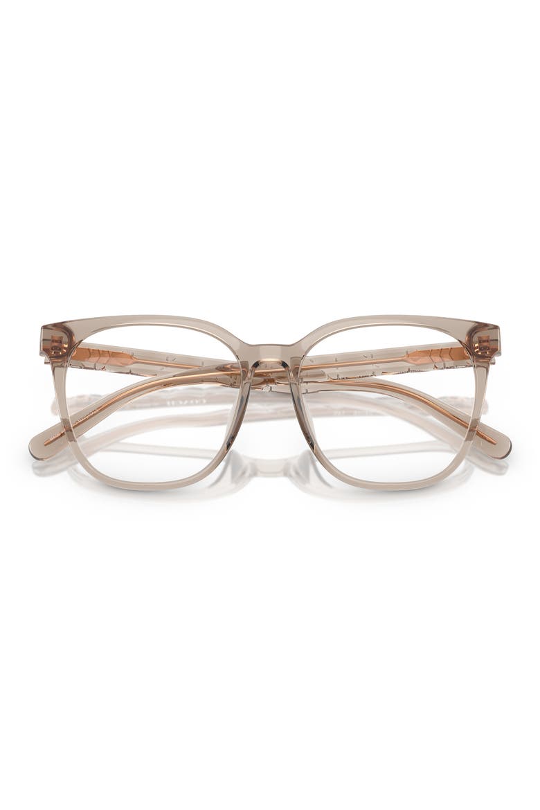 54mm Square Optical Glasses, Alternate, color, BROWN