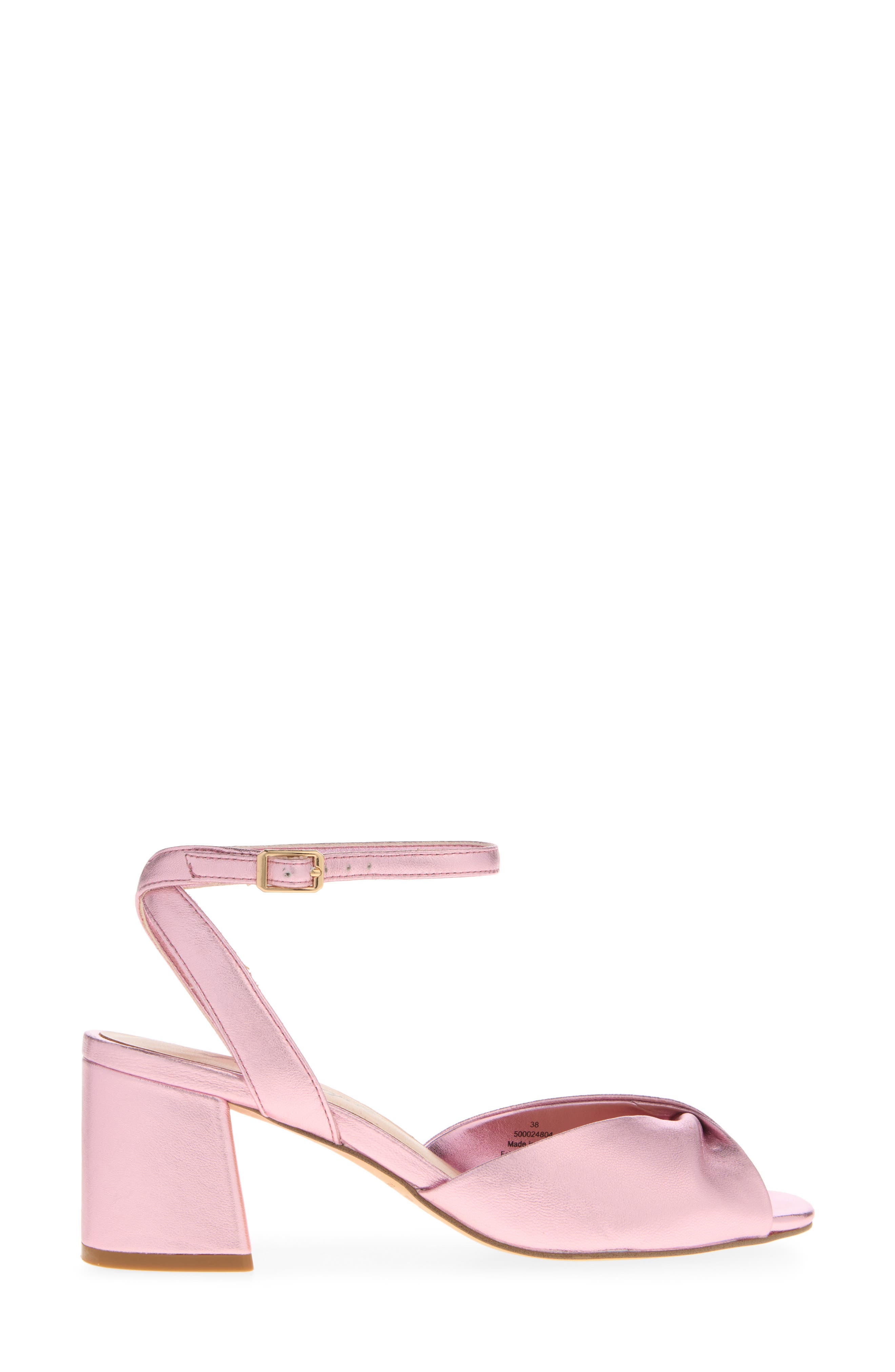 Gisele Twisted Sandal, Alternate, color, PINK