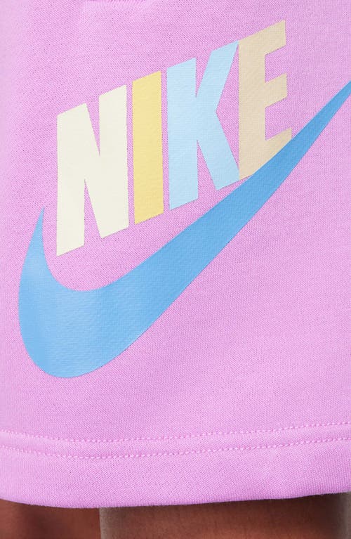 Nike Kids' Sportswear Club Fleece French Terry Shorts In Rush Fuchsia