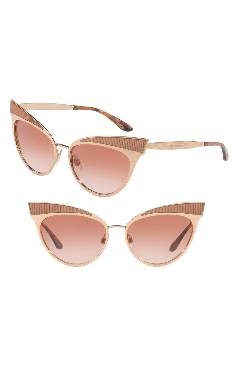 Dolce&Gabbana 57mm Cat Eye Sunglasses, Main, color, 
