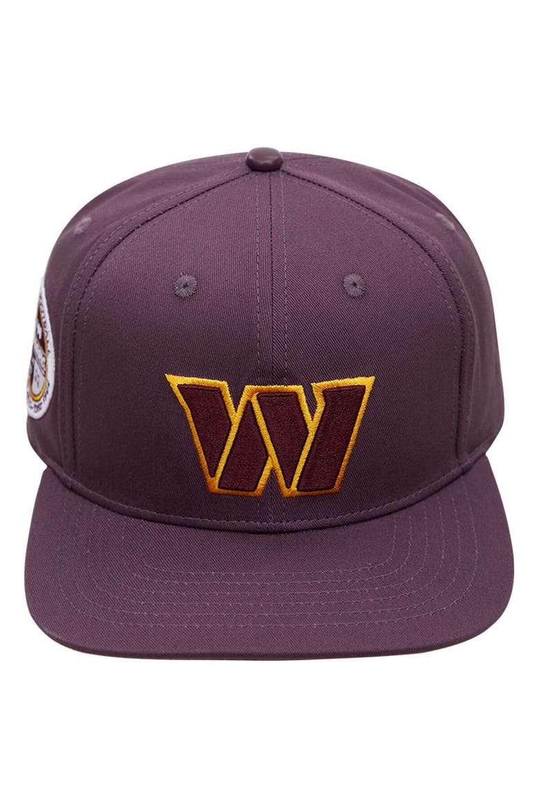 Men's Pro Standard Burgundy Washington Commanders Classic Snapback Hat, Alternate, color, Burgundy